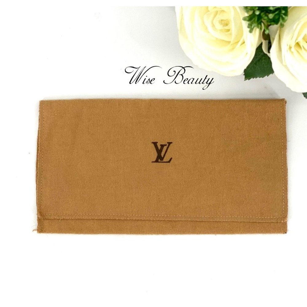 Authentic Louis Vuitton Brown Flap Fold Envelop Thick Dust Bag 9” X 5”.